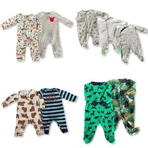 3 Month Carter’s Pajamas PJ Sleeper Romper Bundle
